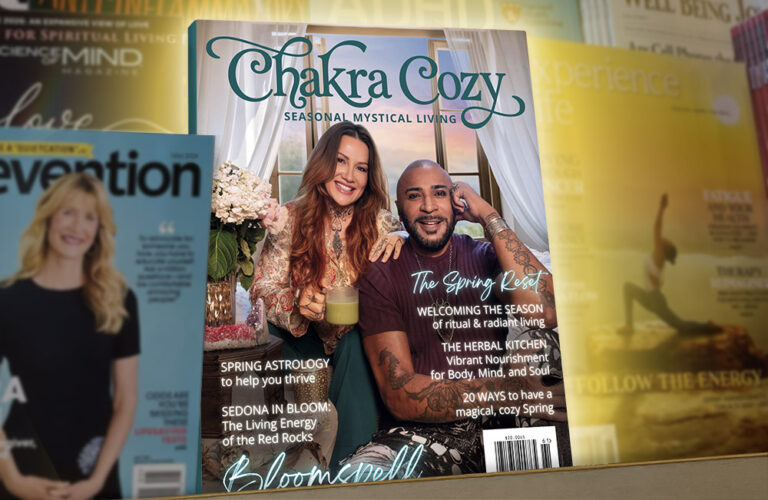 Chakra Cozy highlighted on newsstand