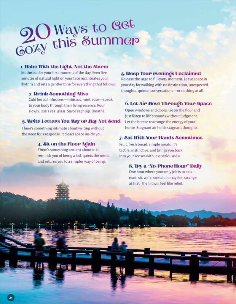 20 ways to have a cozy summer